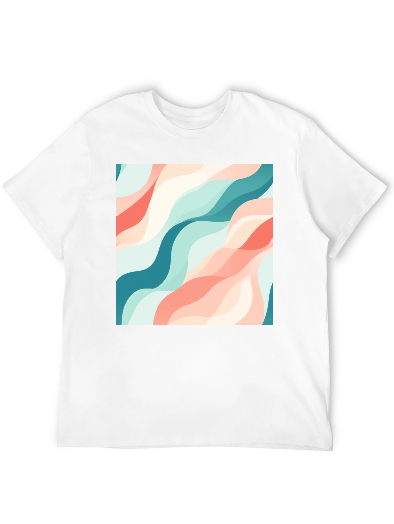 Wavy Pattern T-Shirt - Stylish & Unique