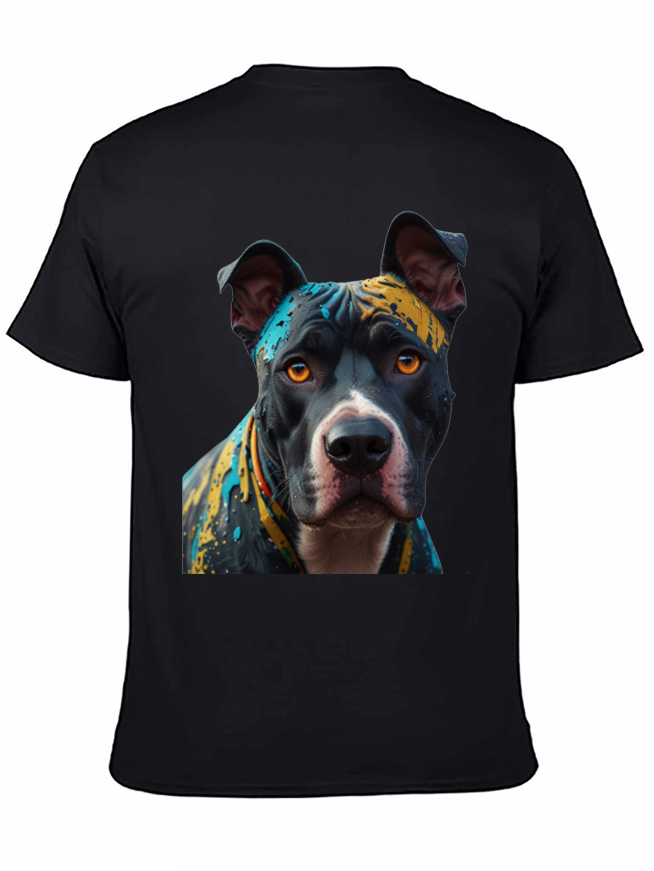 Pitbull Dog T-Shirt - Abstract Art Print