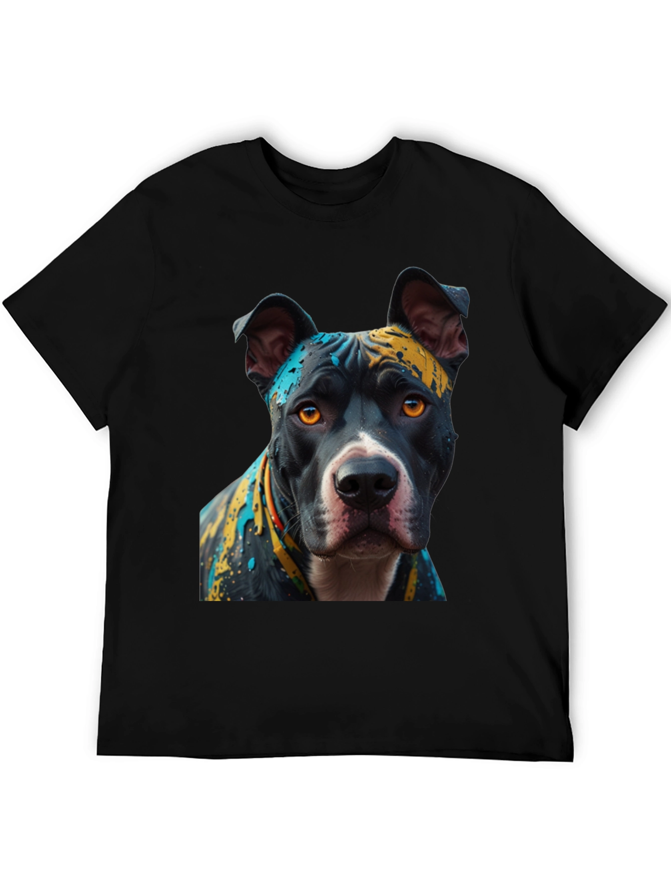 Pitbull Dog T-Shirt - Abstract Art Print