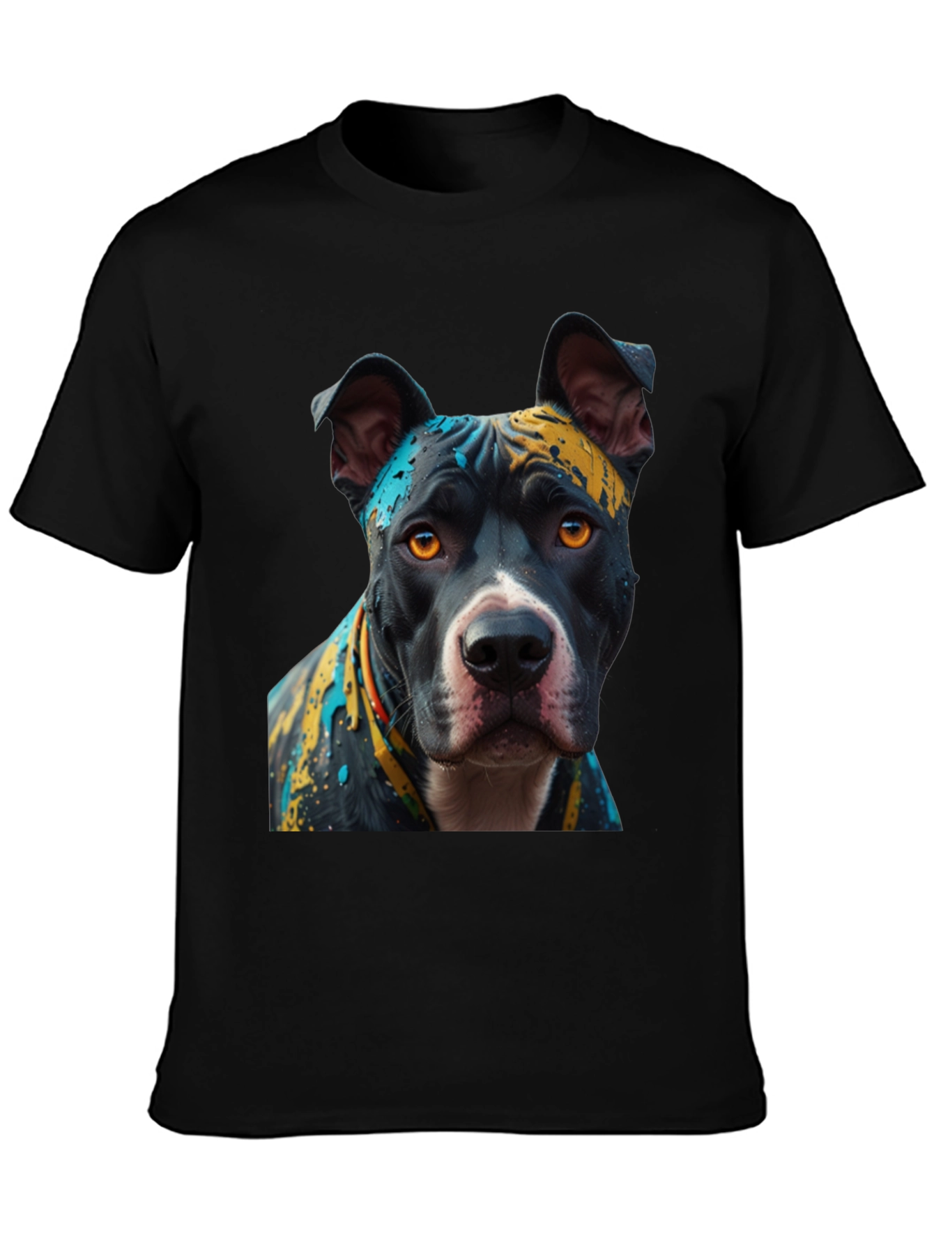Pitbull Dog T-Shirt - Abstract Art Print
