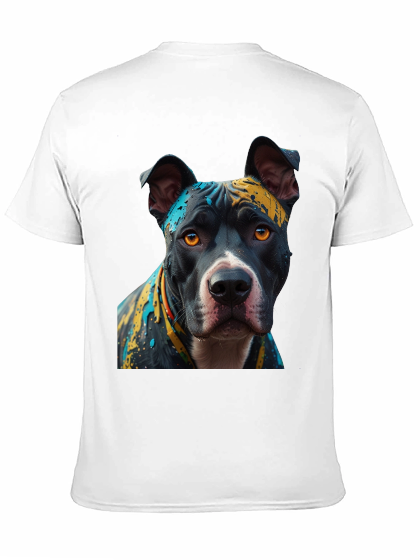 Pitbull Dog T-Shirt - Abstract Art Print