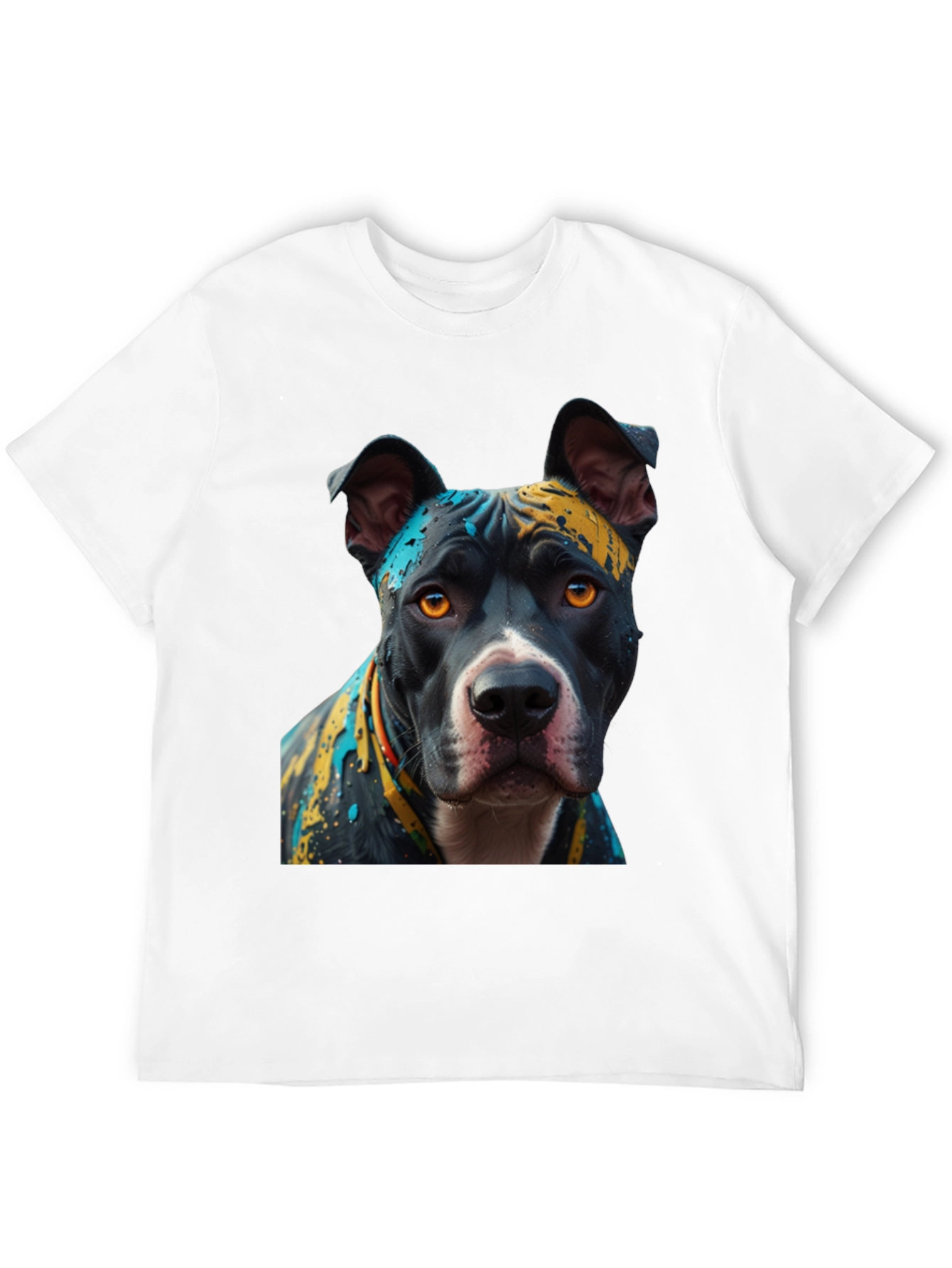Pitbull Dog T-Shirt - Abstract Art Print