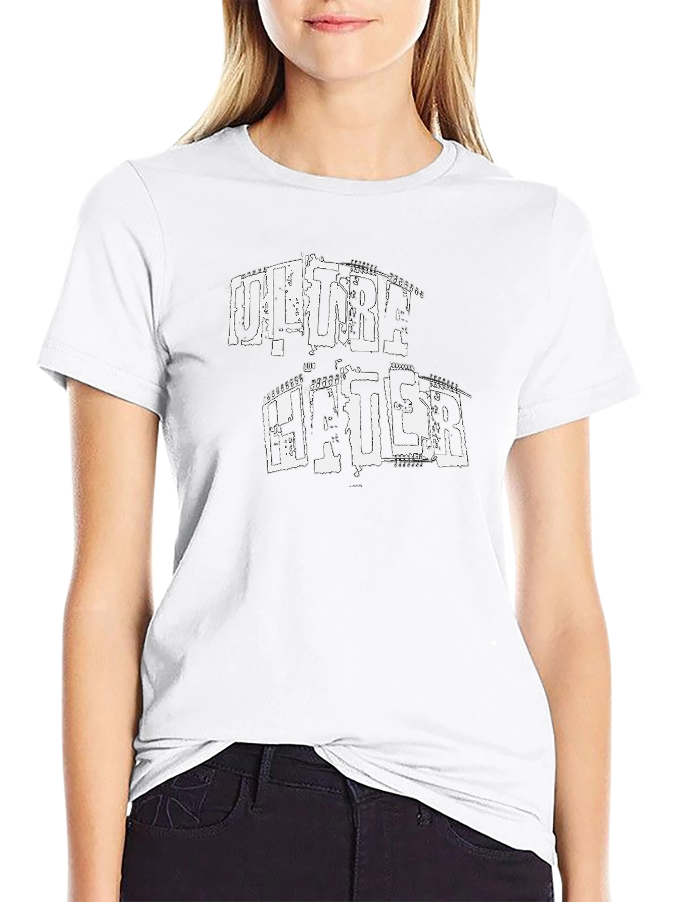 Ultra Hater Graphic T-Shirt - Black Crew Neck Tee