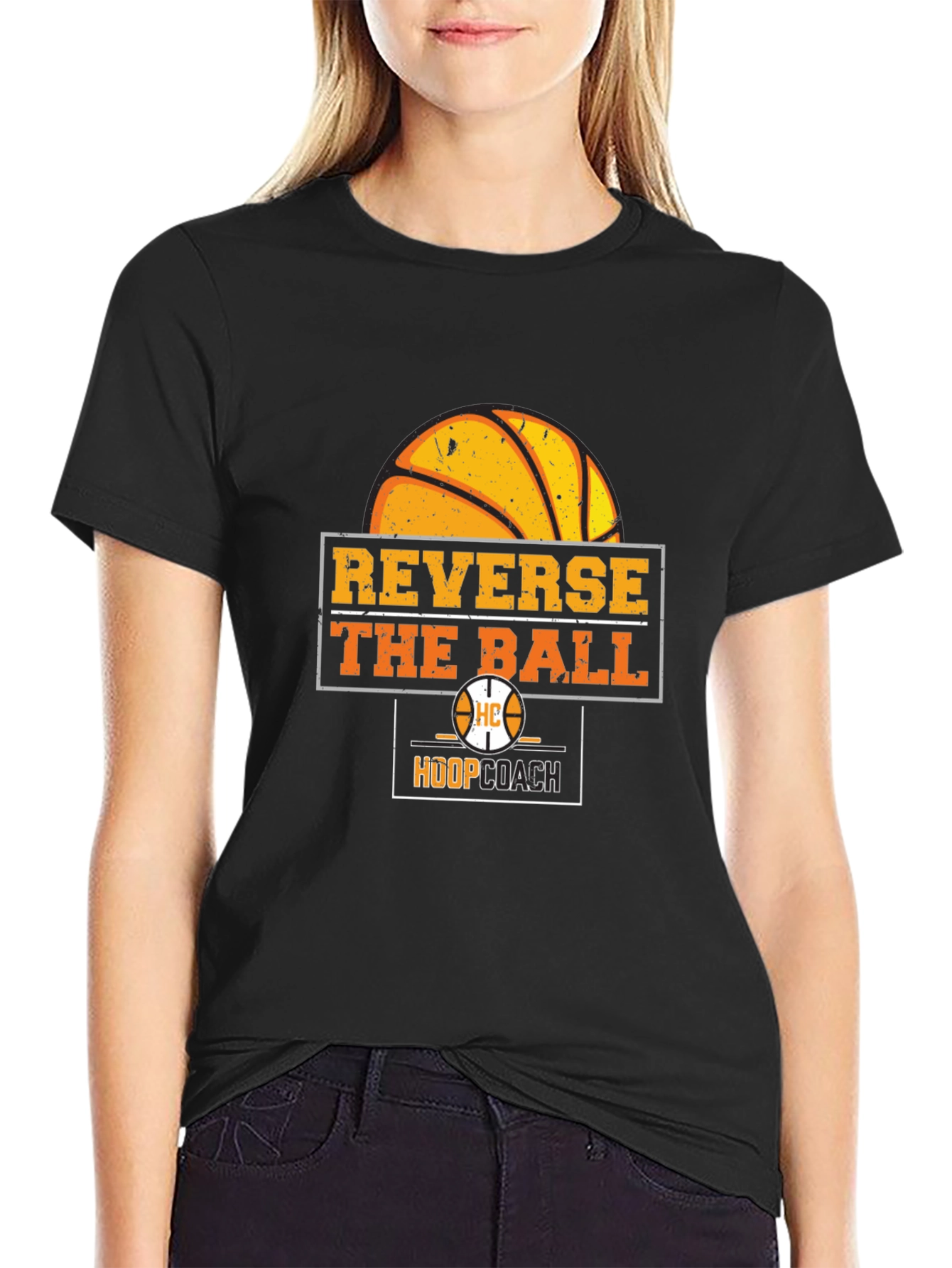 Reverse the Ball T-Shirt - Basketball Hoop Coach