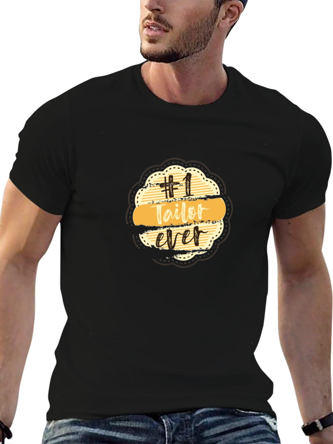 Number 1 Tailor Ever Black T-Shirt