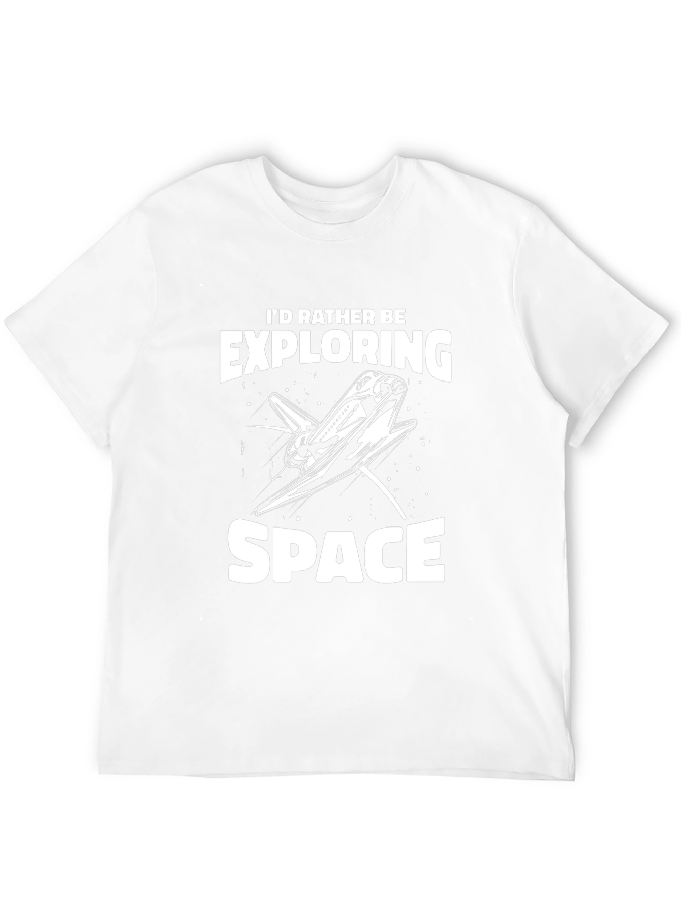 Id Rather Be Exploring Space Shuttle T-Shirt