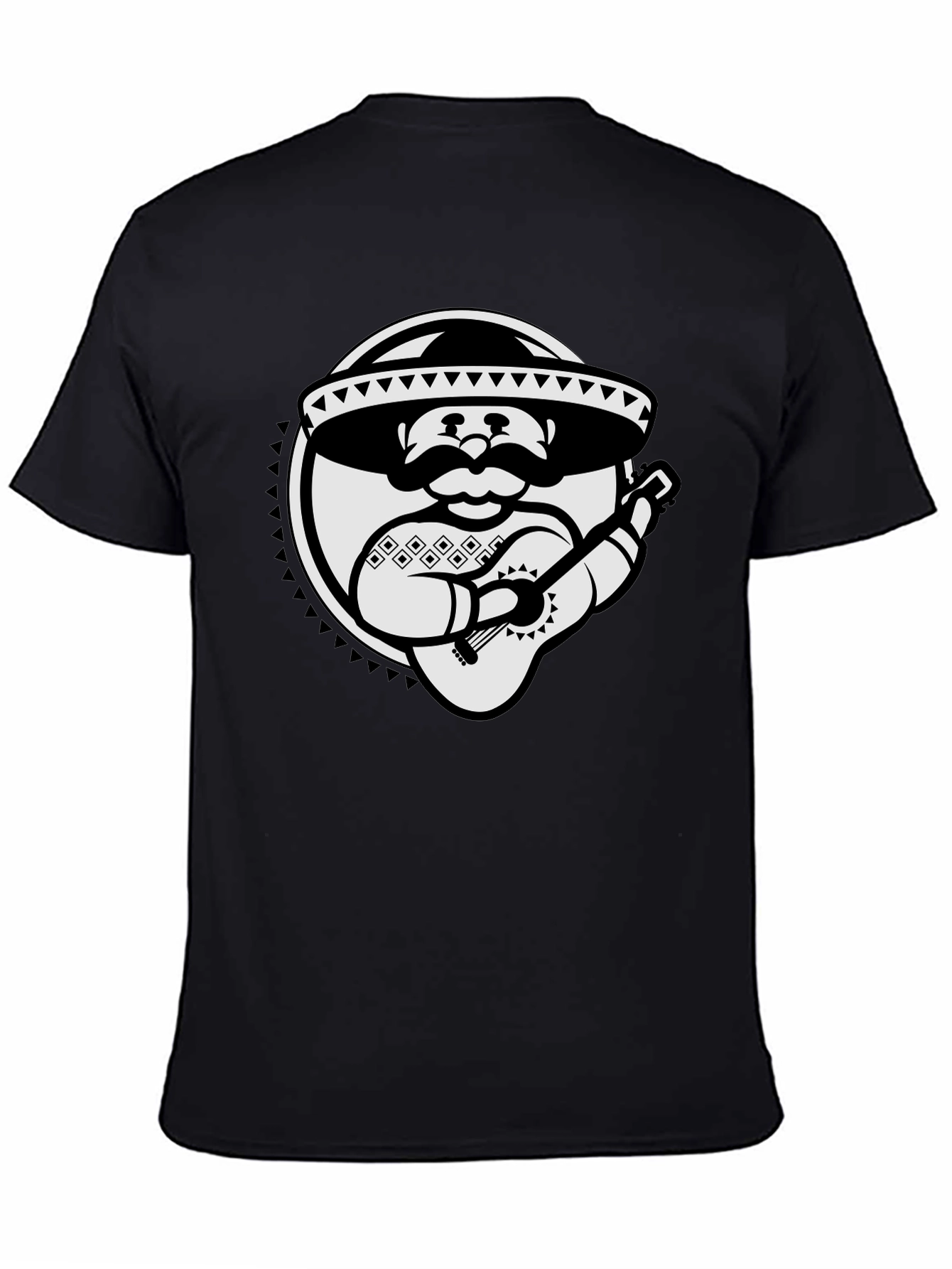 Mexican Mariachi Black T-Shirt
