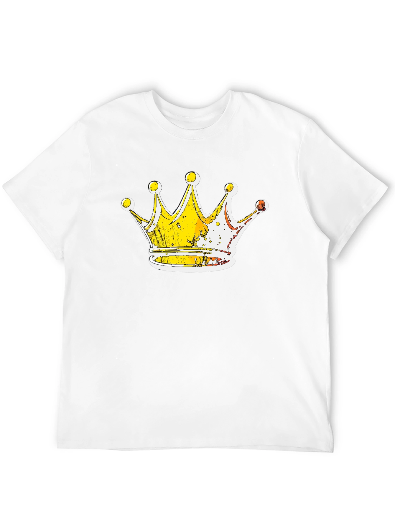 King Crown Graphic Tee - Black Cotton T-Shirt