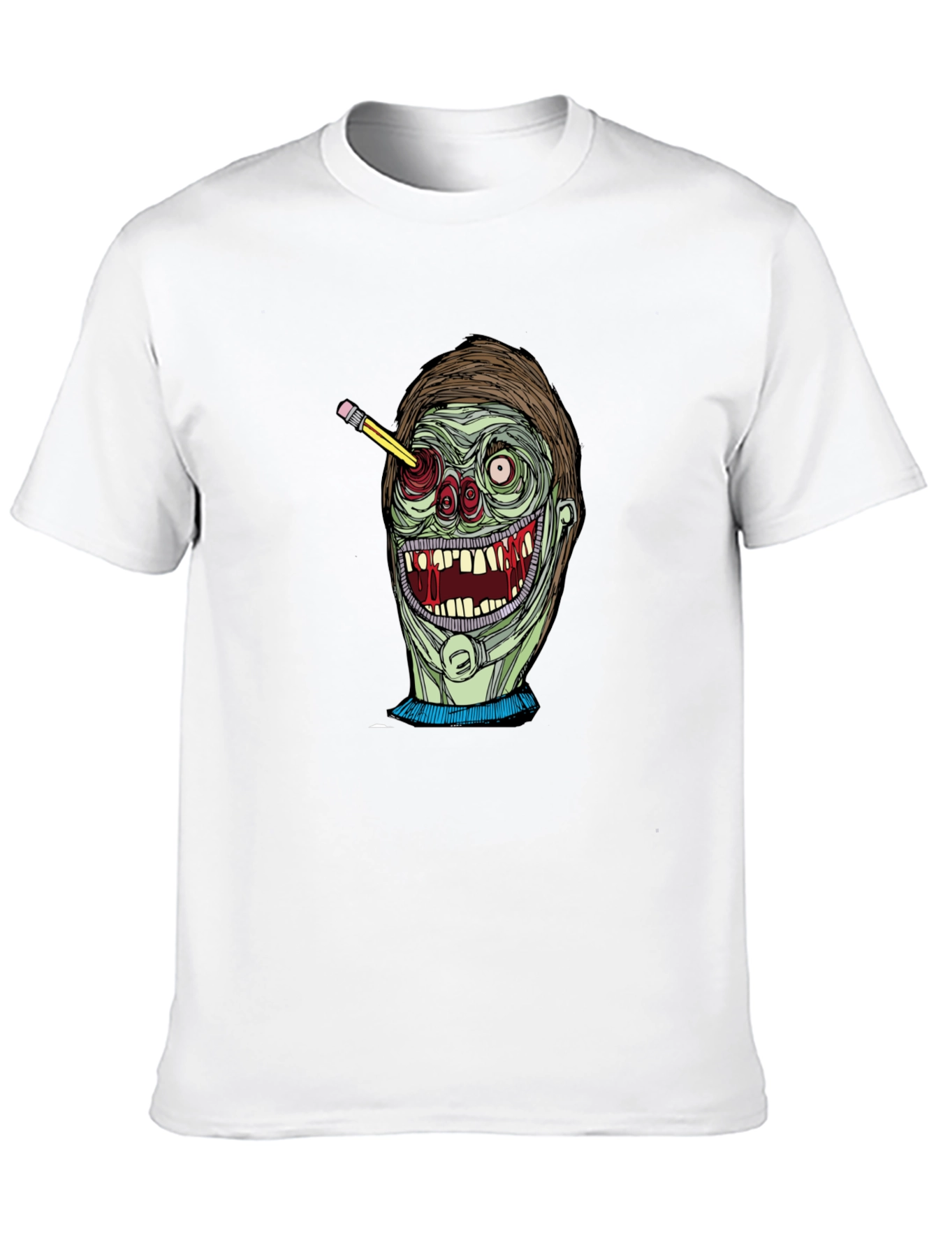 Zombie Pencil T-Shirt - Unique Graphic Tee