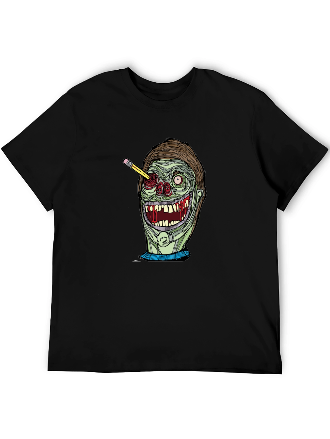Zombie Pencil T-Shirt - Unique Graphic Tee
