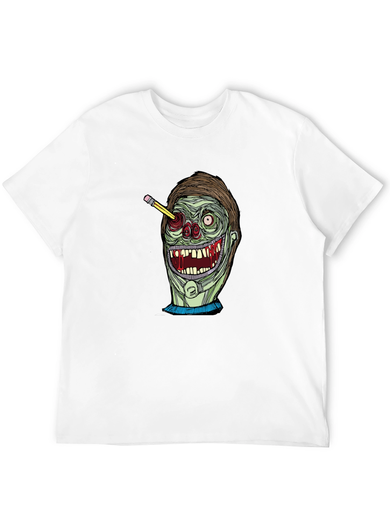 Zombie Pencil T-Shirt - Unique Graphic Tee