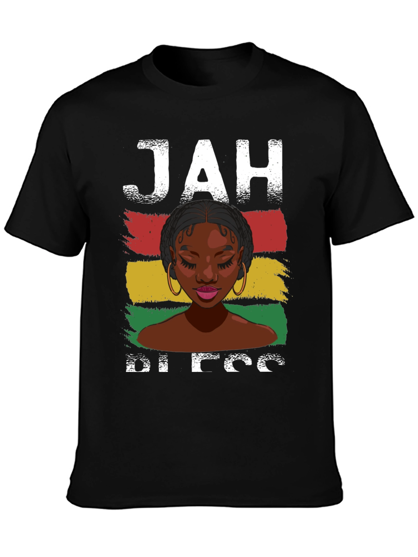 Jah Bless T-Shirt - Rastafarian Graphic Tee