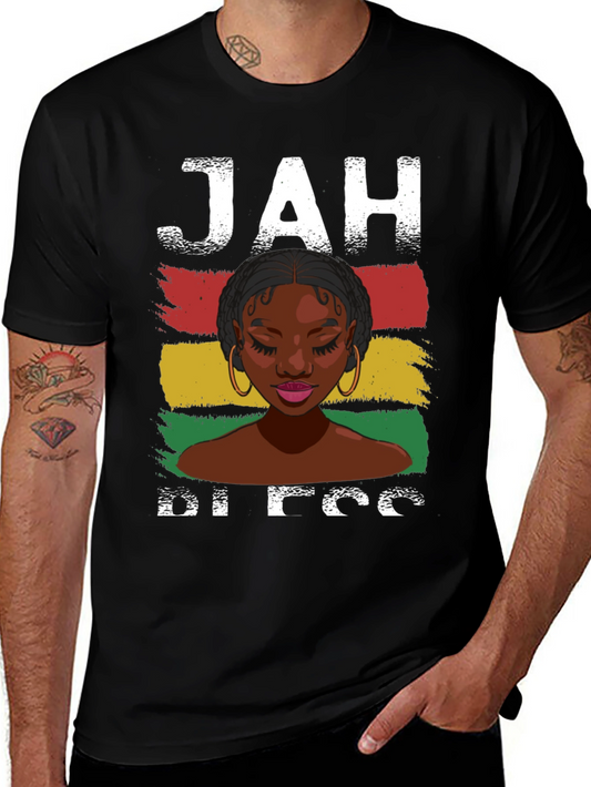 Jah Bless T-Shirt - Rastafarian Graphic Tee