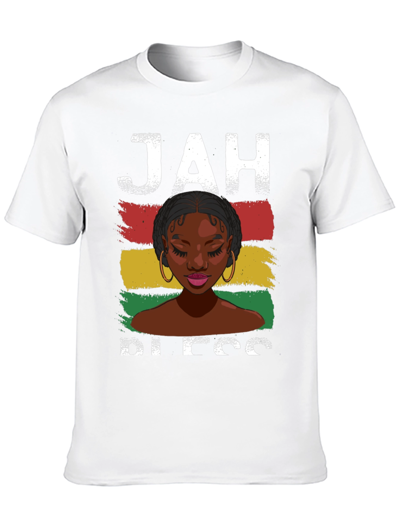 Jah Bless T-Shirt - Rastafarian Graphic Tee