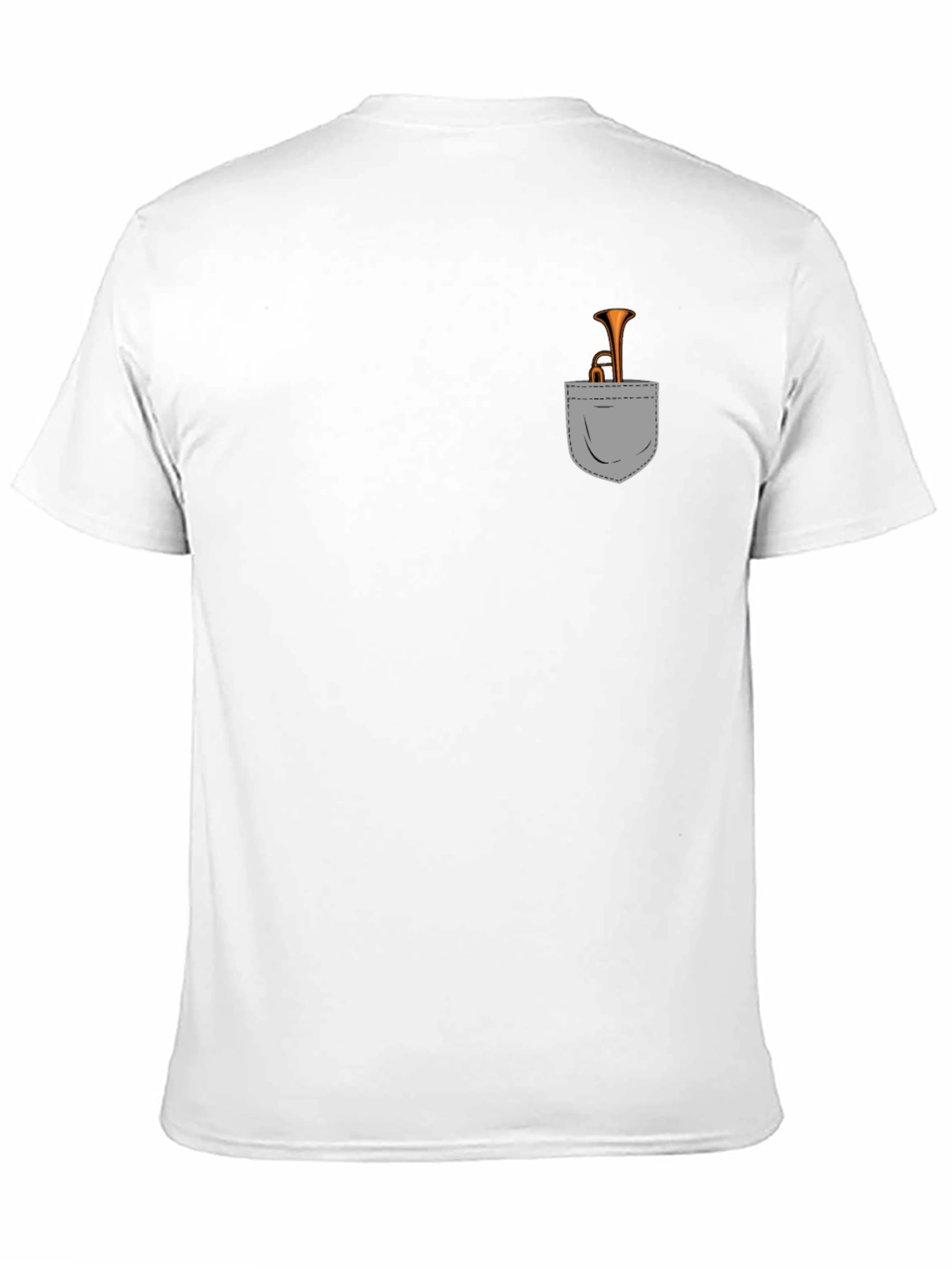 Trumpet Pocket Tee - Musician Novelty T-Shirt