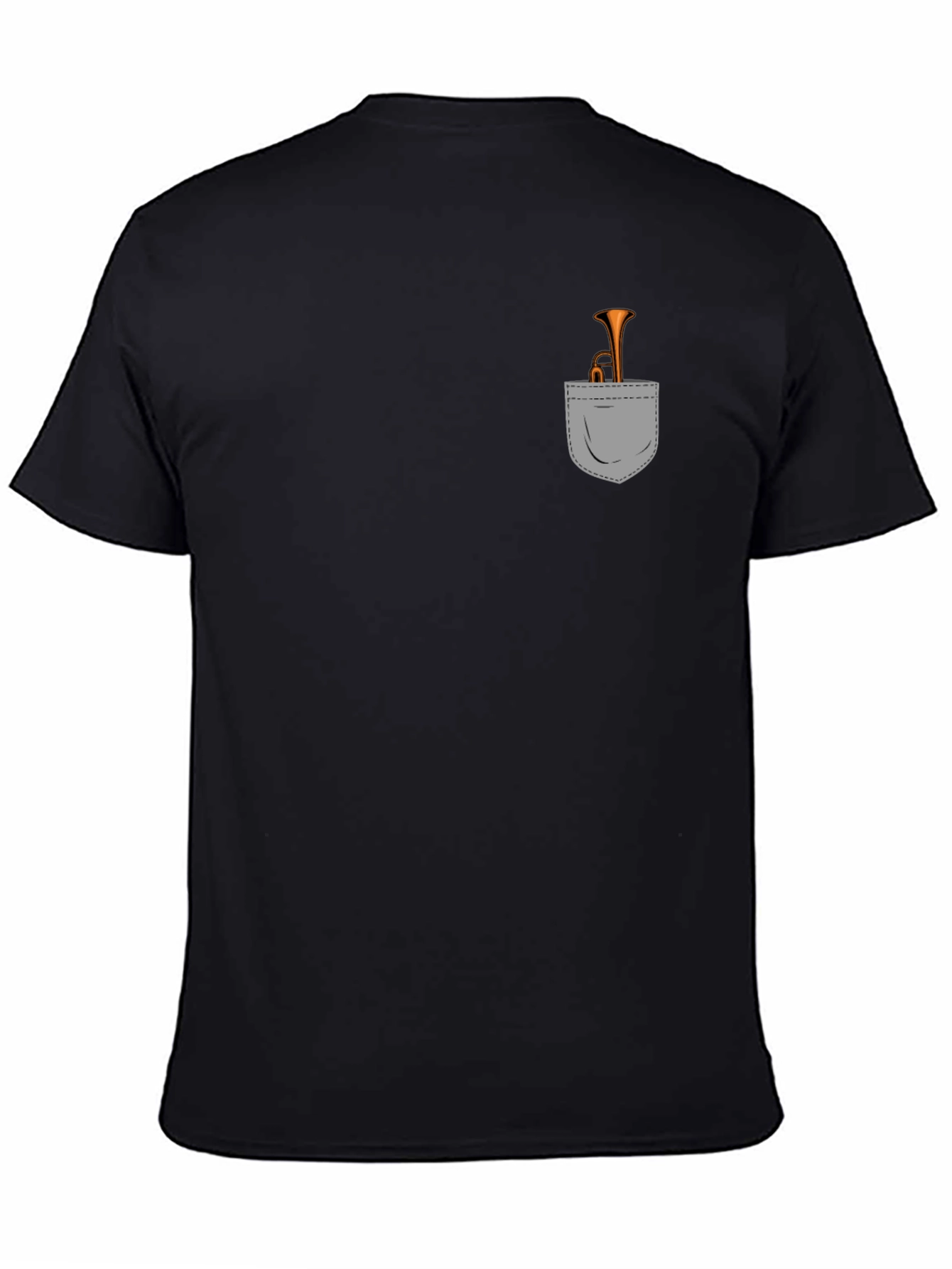 Trumpet Pocket Tee - Musician Novelty T-Shirt