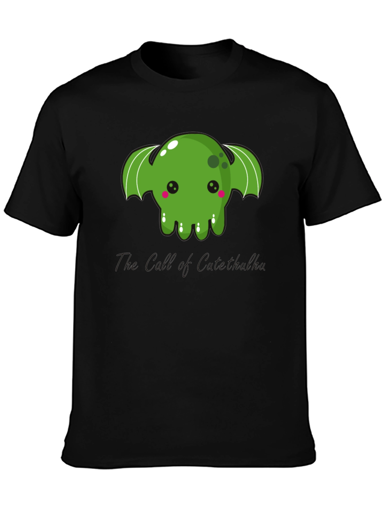 Kawaii Cthulhu Black T-Shirt - Cute Graphic Tee