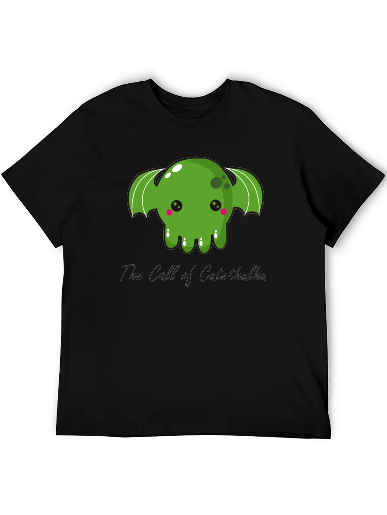 Kawaii Cthulhu Black T-Shirt - Cute Graphic Tee