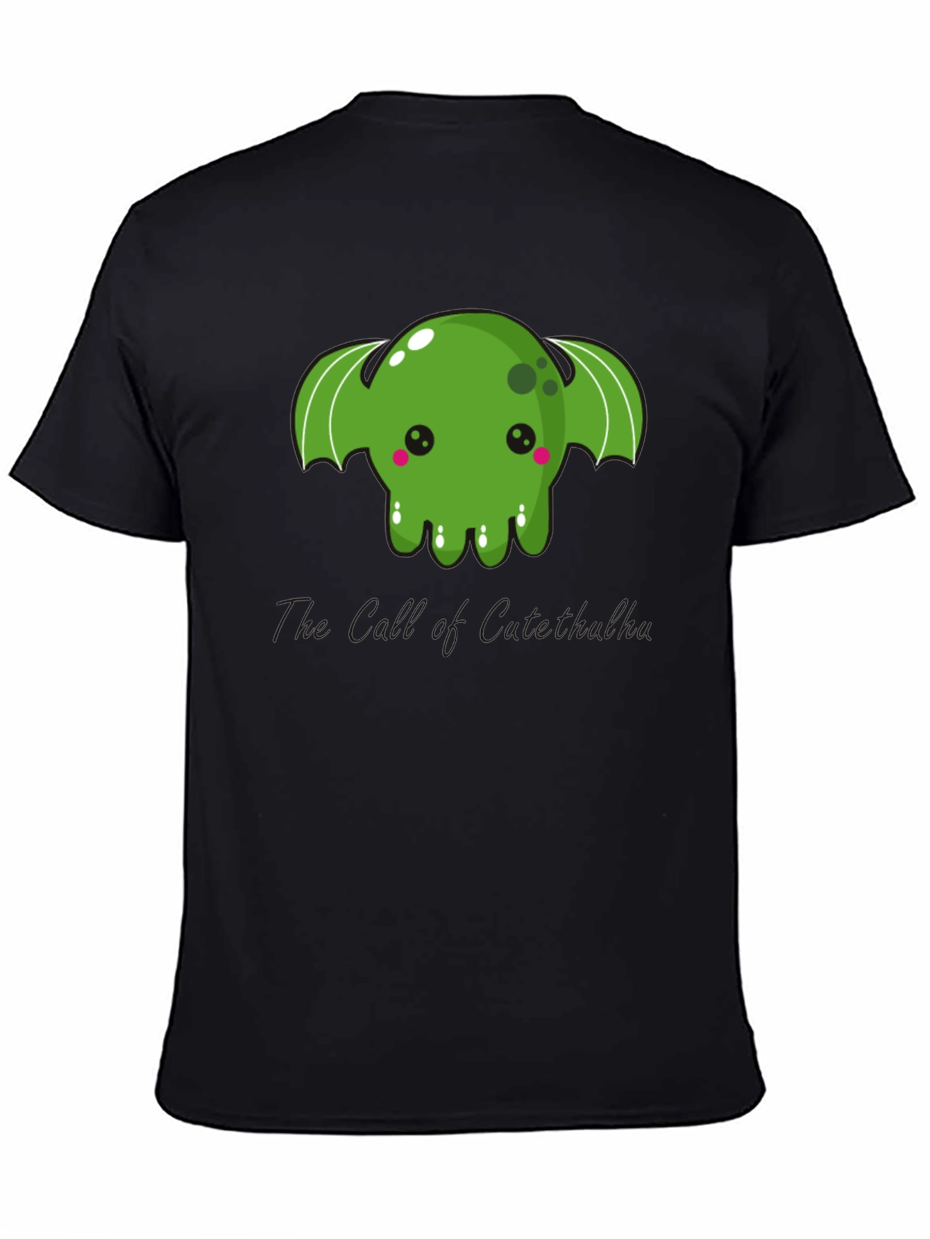 Kawaii Cthulhu Black T-Shirt - Cute Graphic Tee