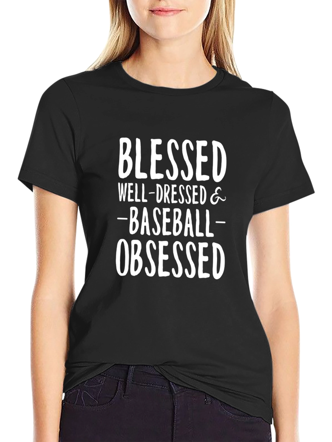 Blessed Baseball Obsessed Graphic Tee