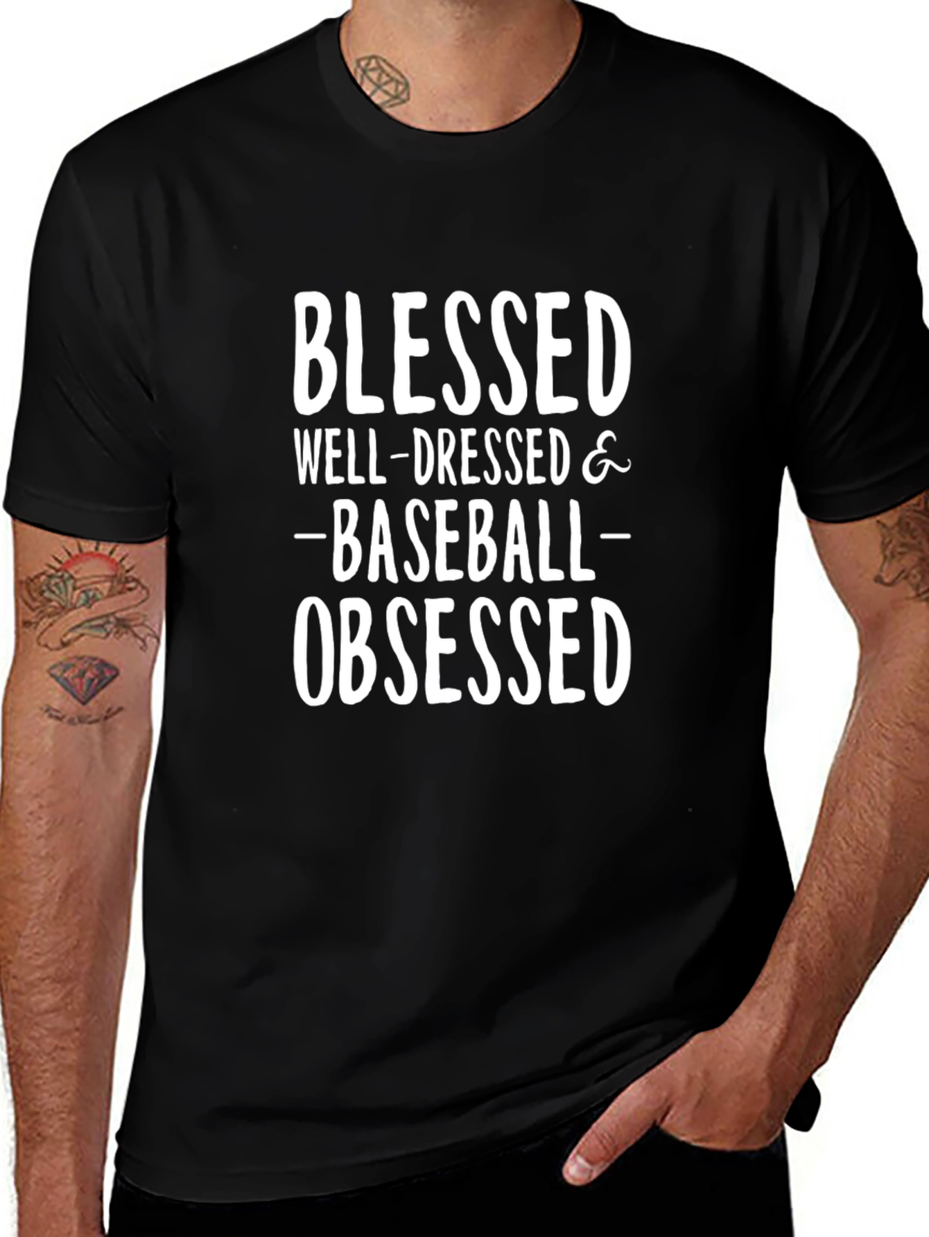 Blessed Baseball Obsessed Graphic Tee
