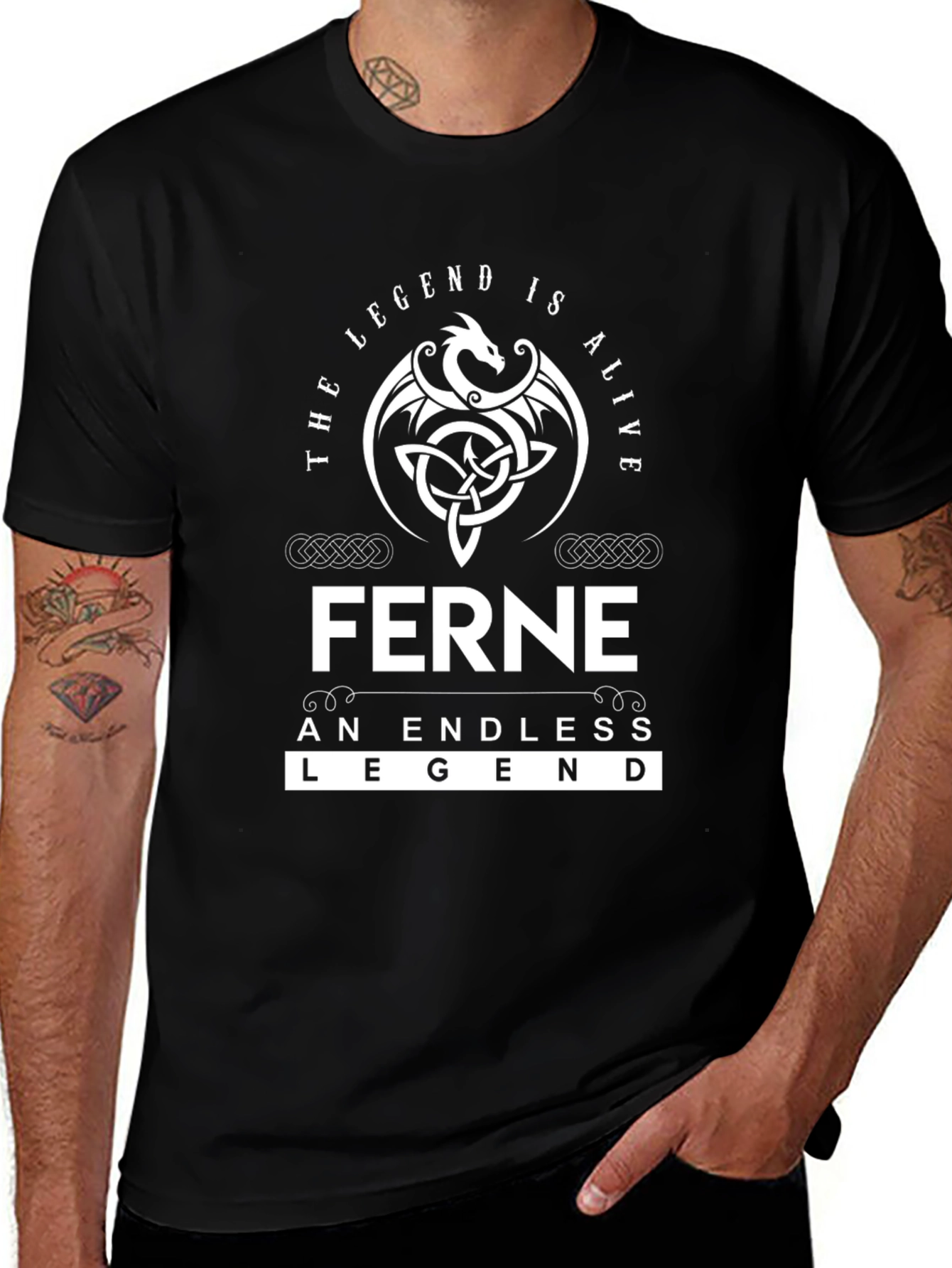 Ferne Legend T-Shirt - Dragon Celtic Design