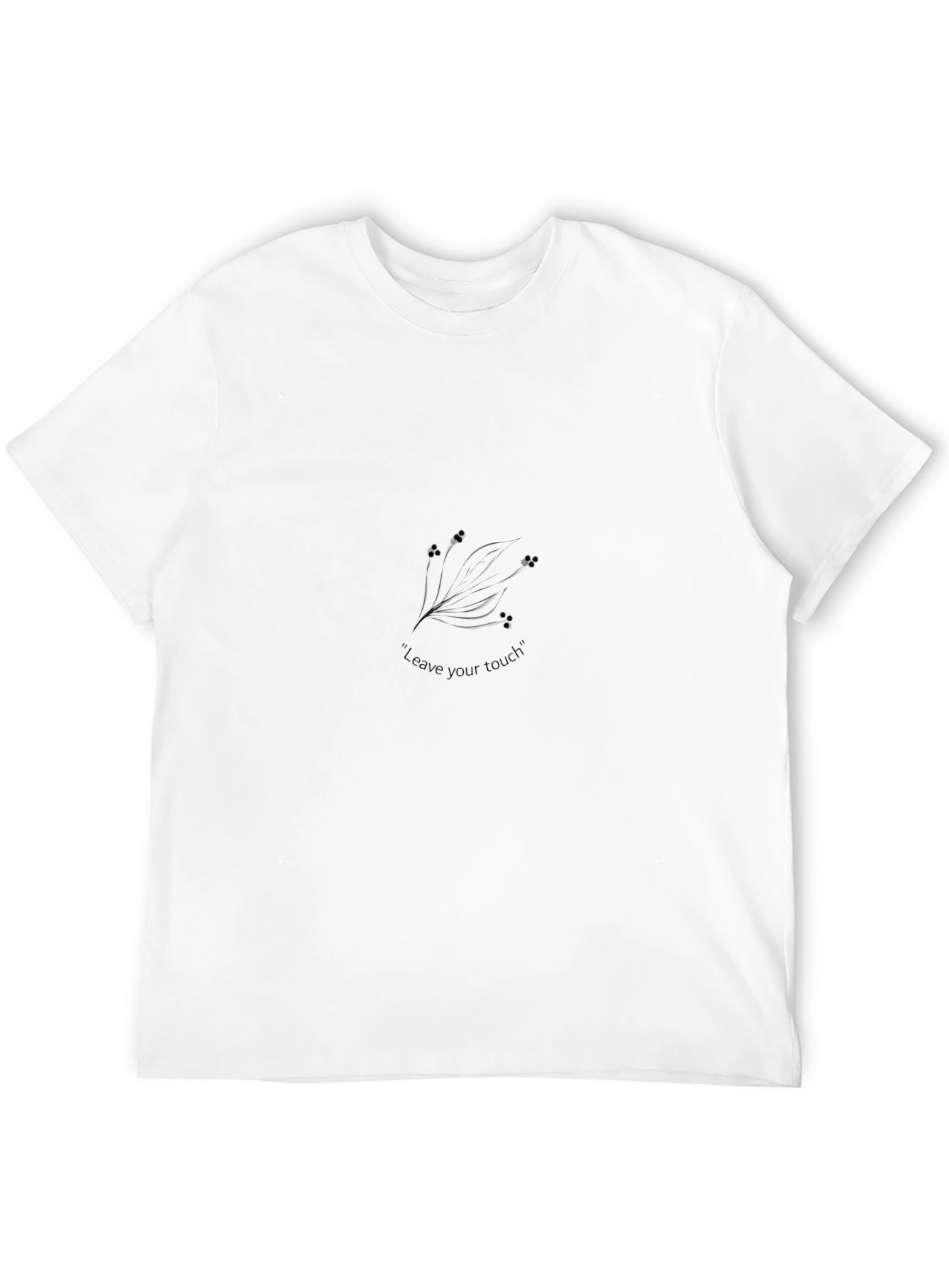 Elegant Black T-Shirt - Leave Your Touch Design