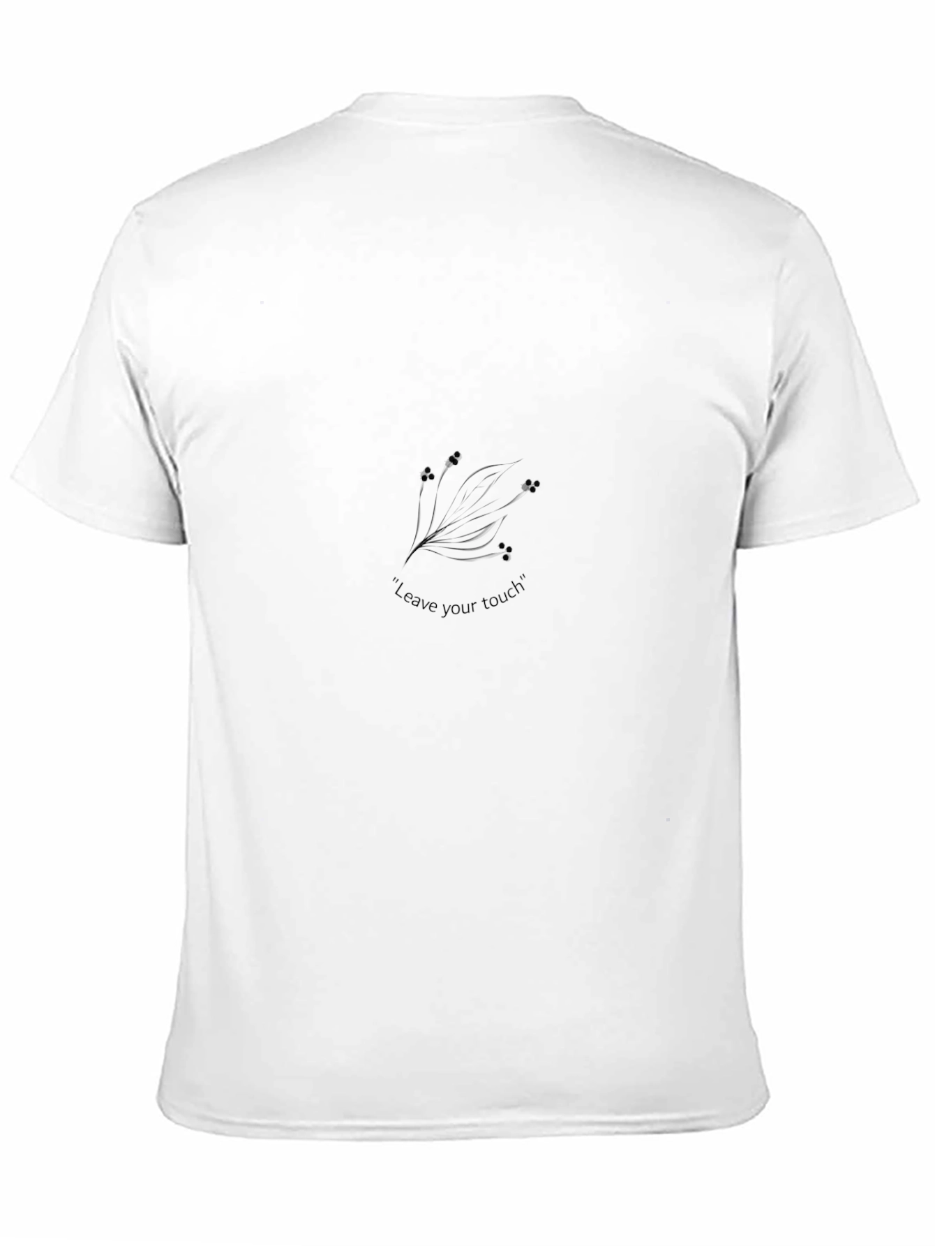 Elegant Black T-Shirt - Leave Your Touch Design