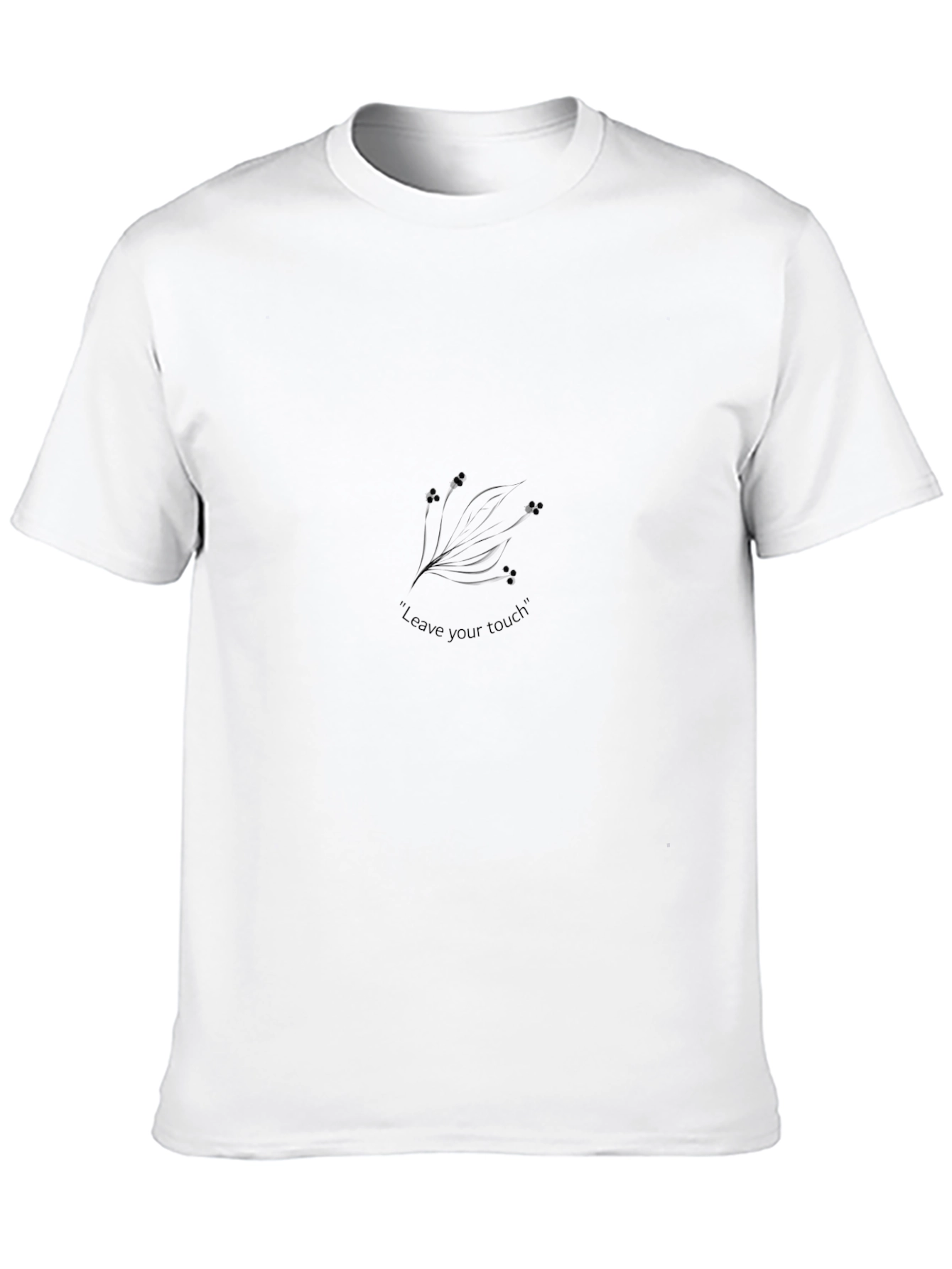 Elegant Black T-Shirt - Leave Your Touch Design
