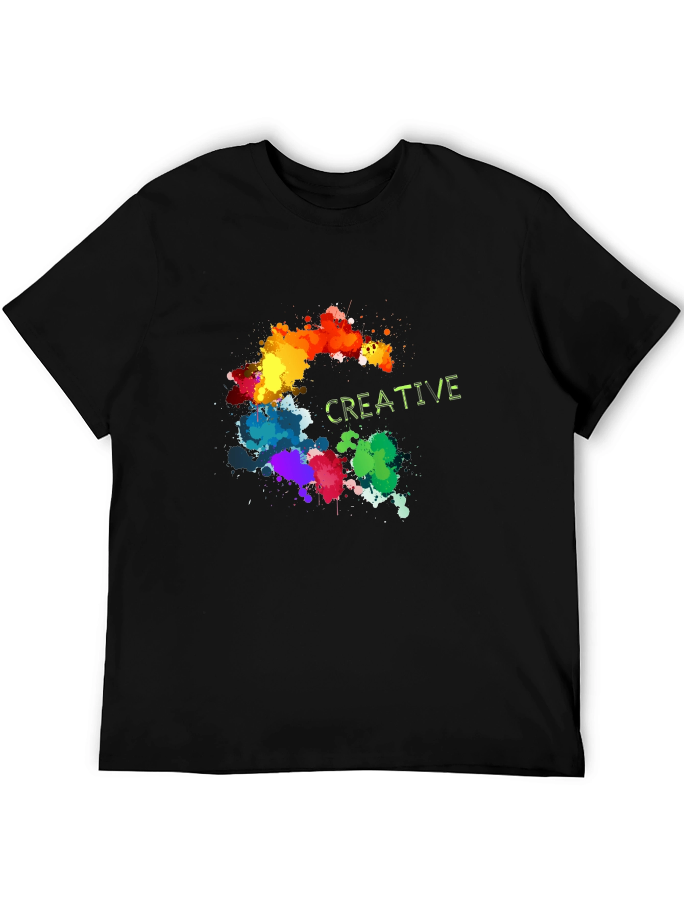 Creative Splatter T-Shirt - Artistic Design