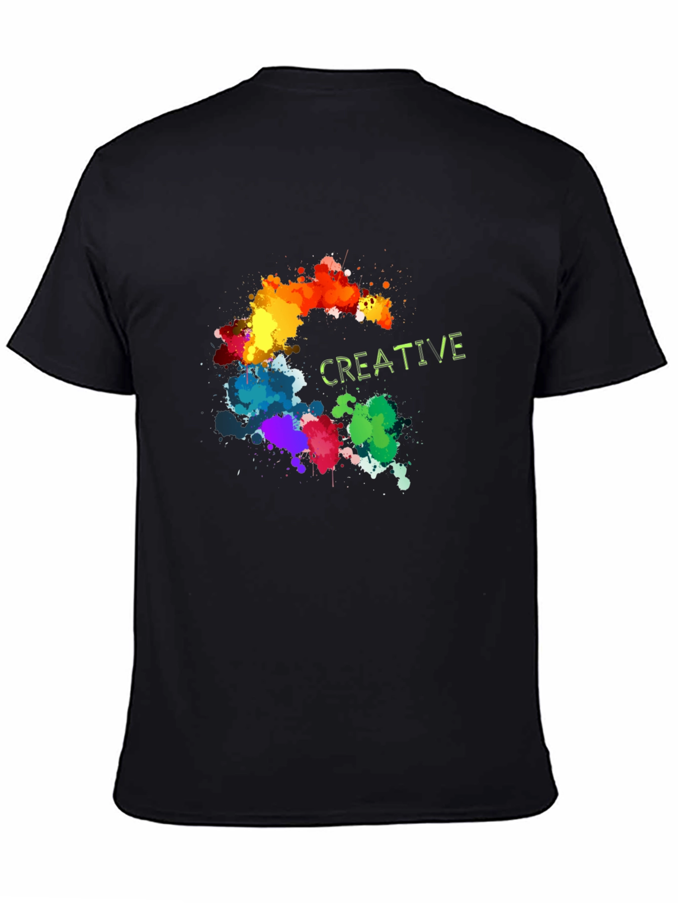Creative Splatter T-Shirt - Artistic Design