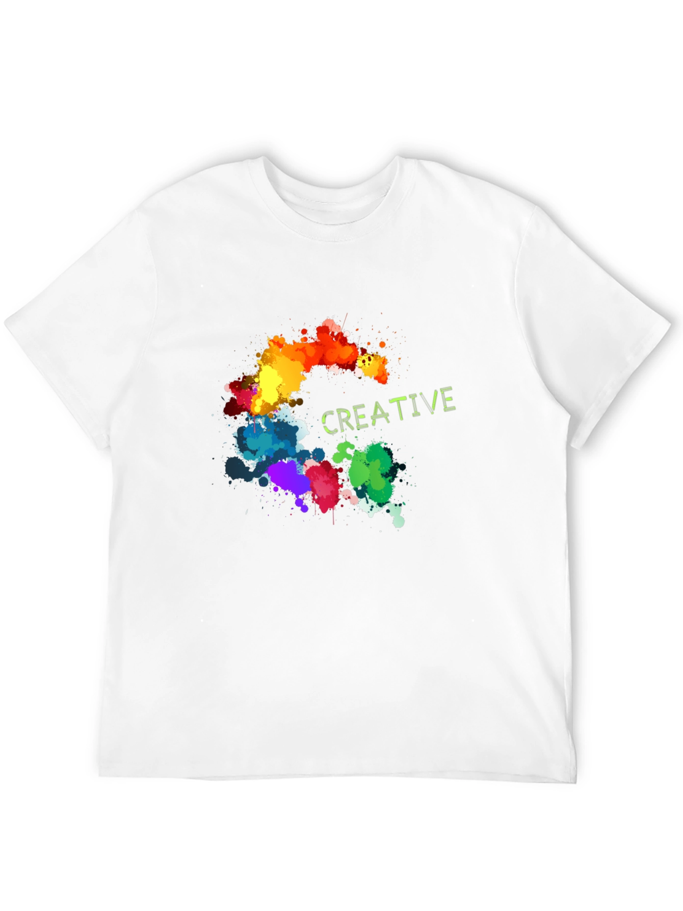 Creative Splatter T-Shirt - Artistic Design