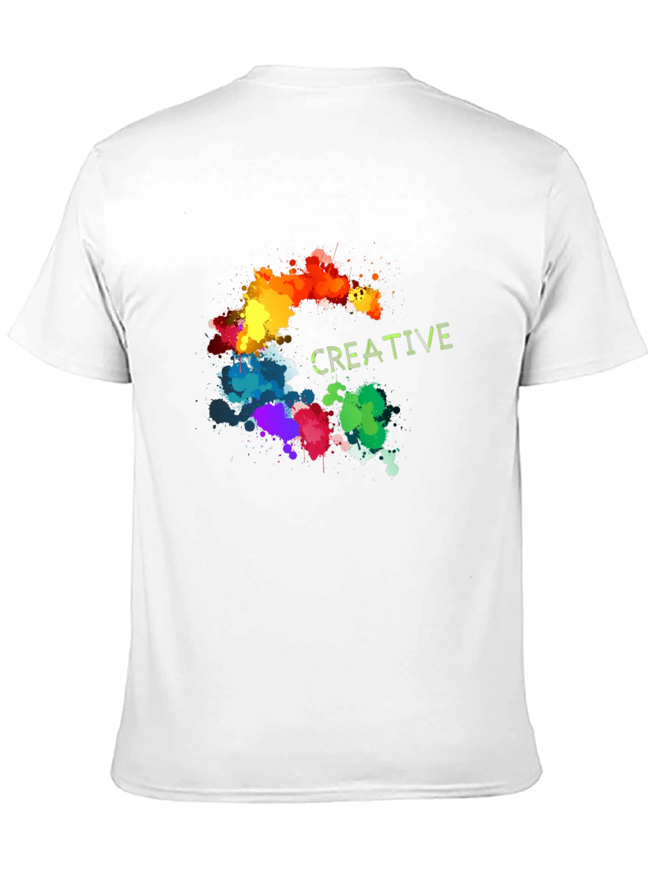 Creative Splatter T-Shirt - Artistic Design