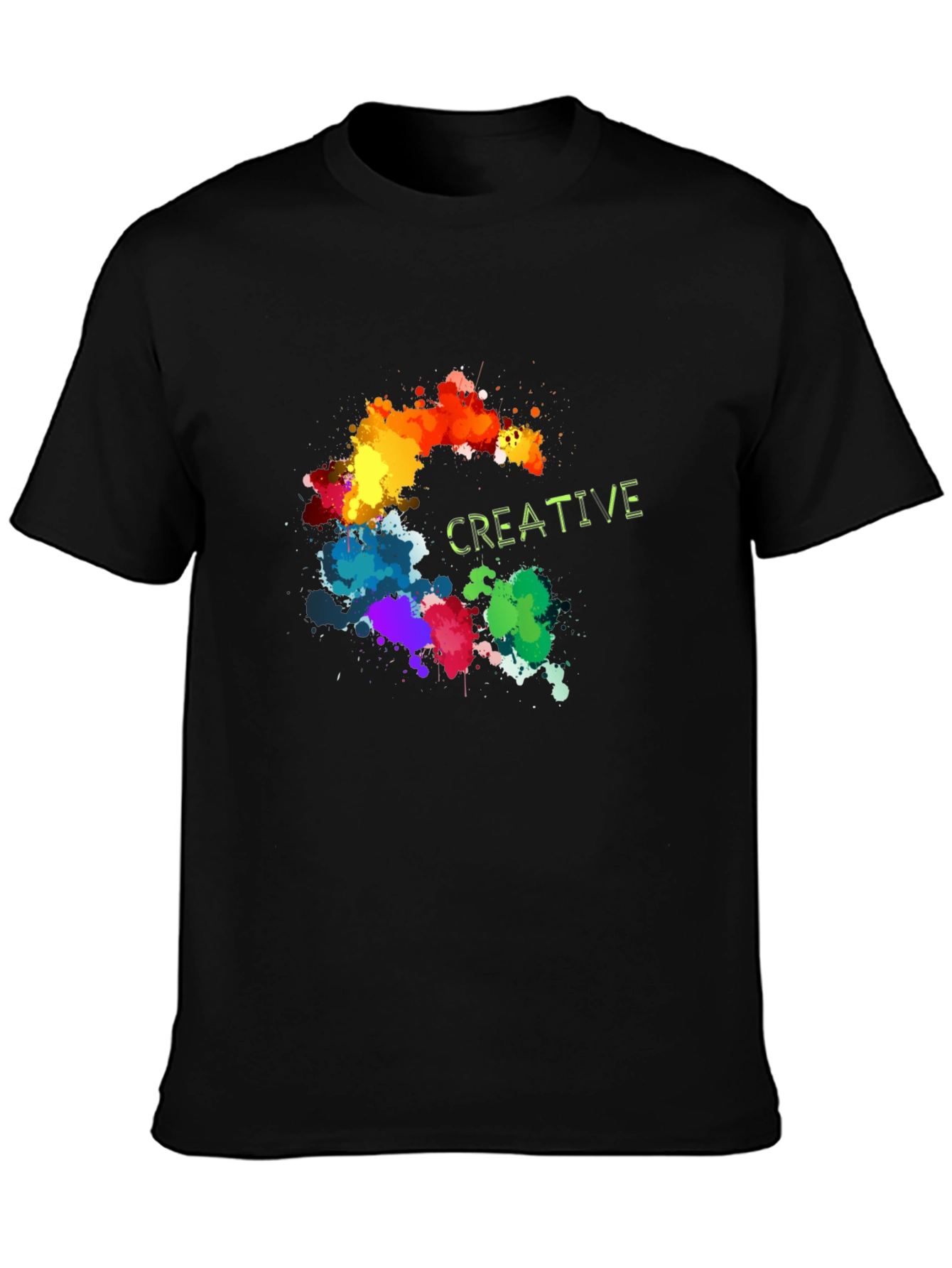 Creative Splatter T-Shirt - Artistic Design
