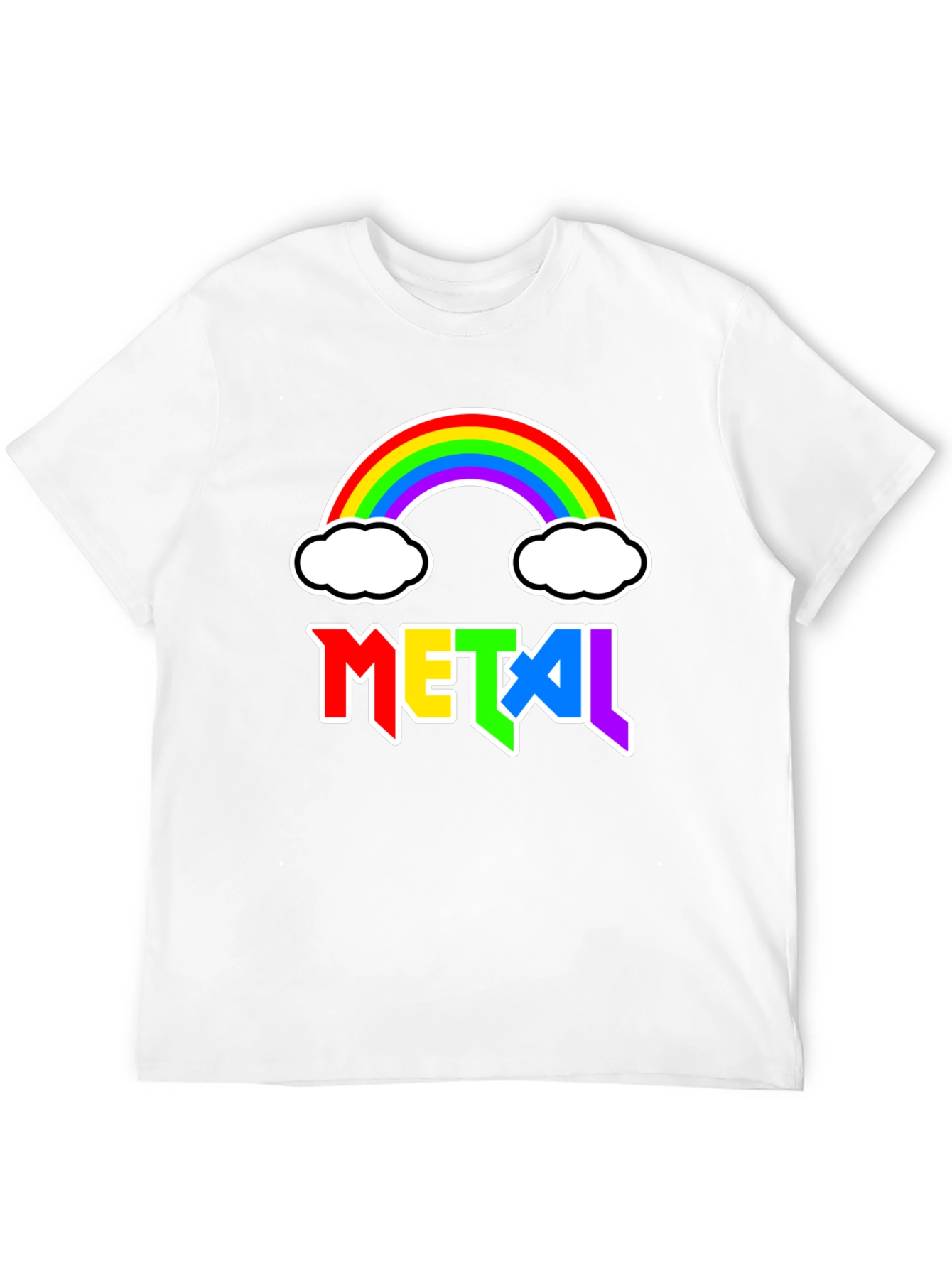 Rainbow Metal Graphic T-Shirt