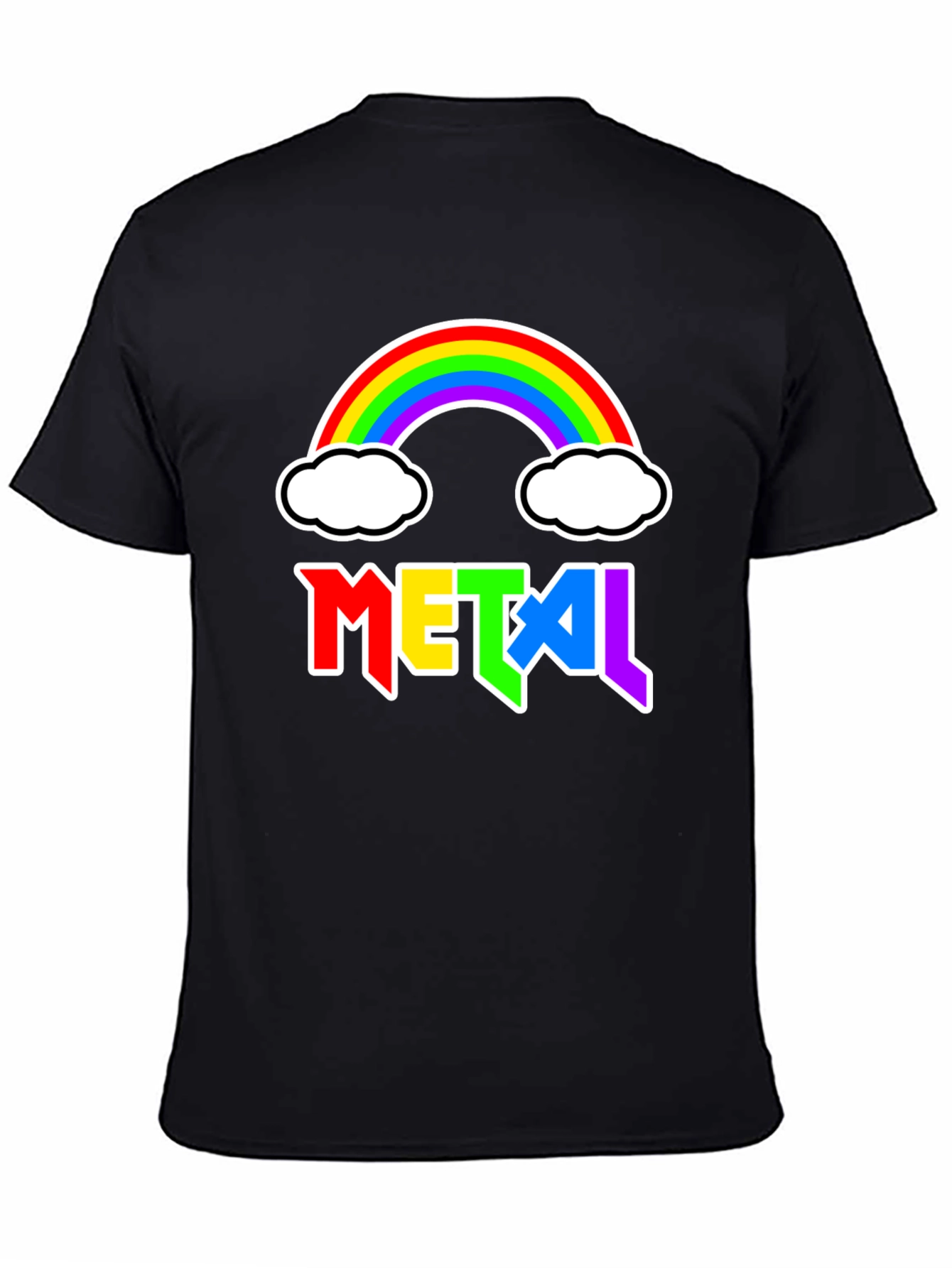 Rainbow Metal Graphic T-Shirt