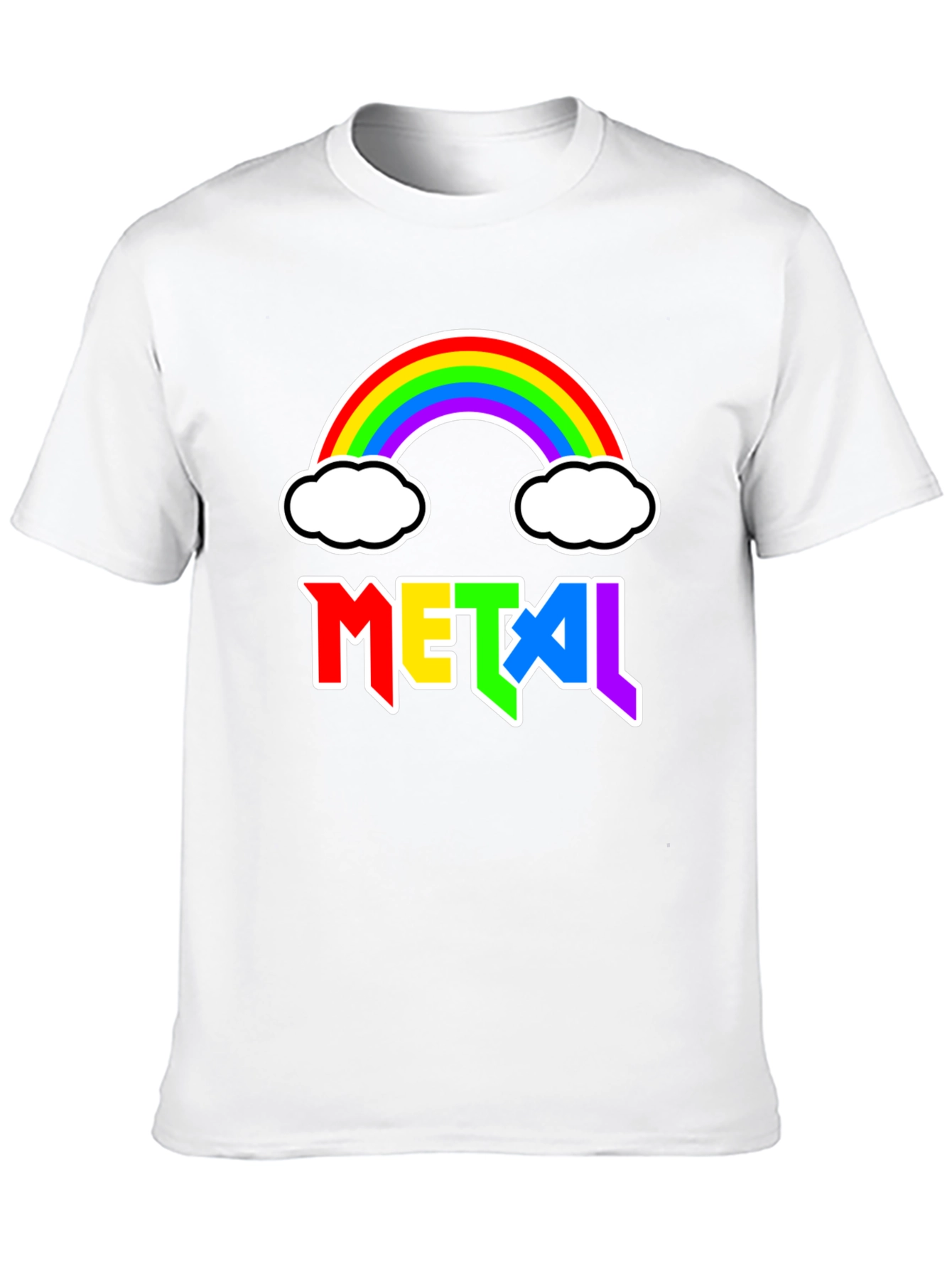 Rainbow Metal Graphic T-Shirt