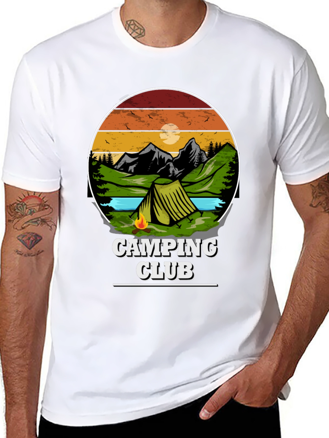 Camping Club Graphic Tee - Adventure Awaits!