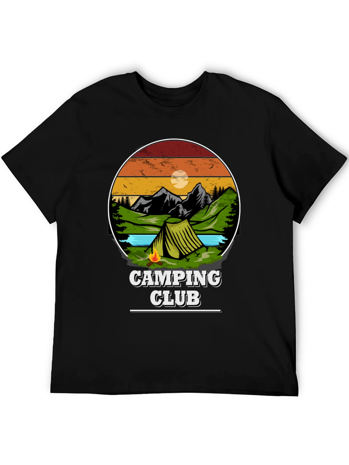 Camping Club Graphic Tee - Adventure Awaits!