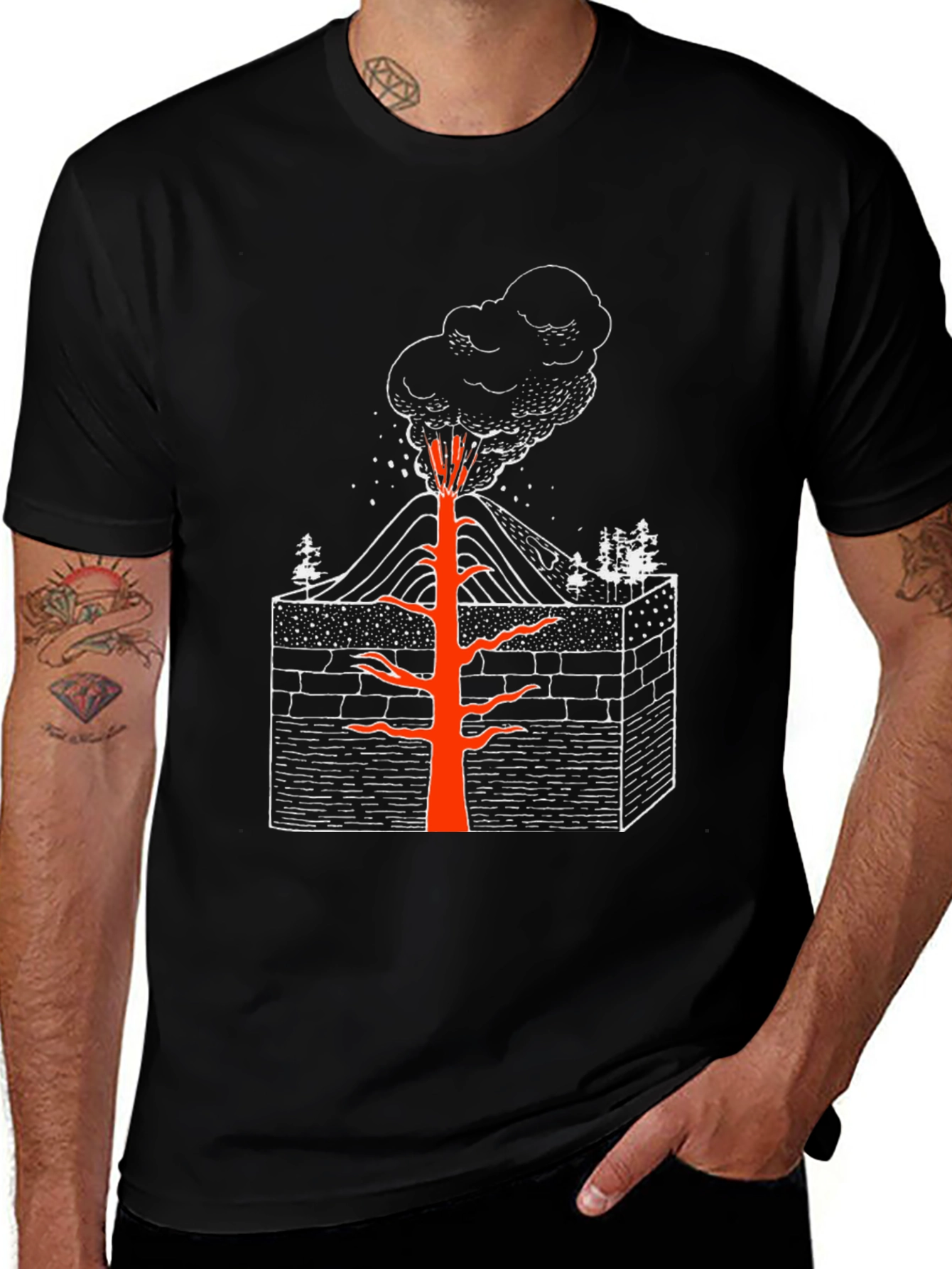 Volcano T-Shirt - Earth Science Tee