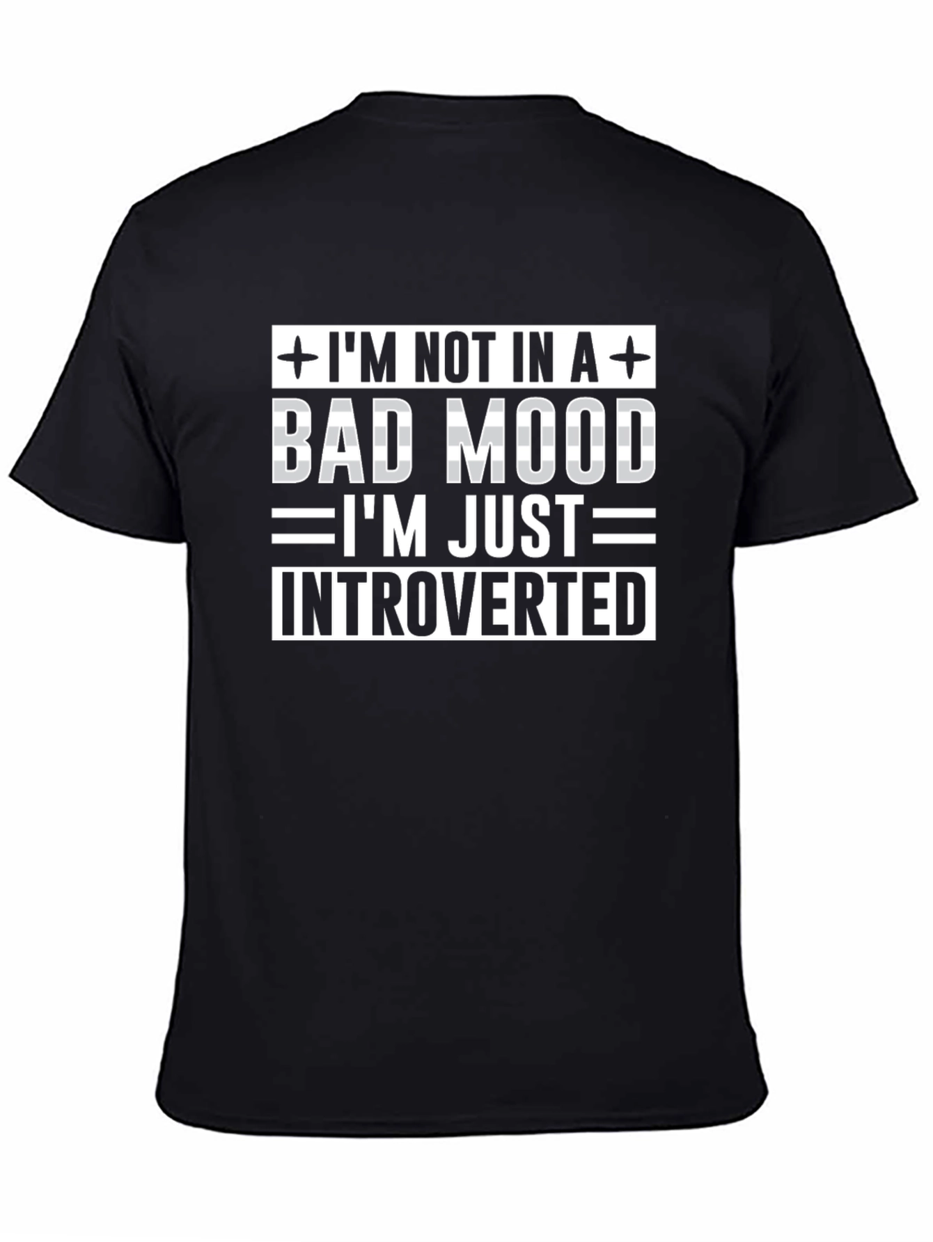 Introverted Mood Graphic Tee - Funny Sarcastic T-Shirt