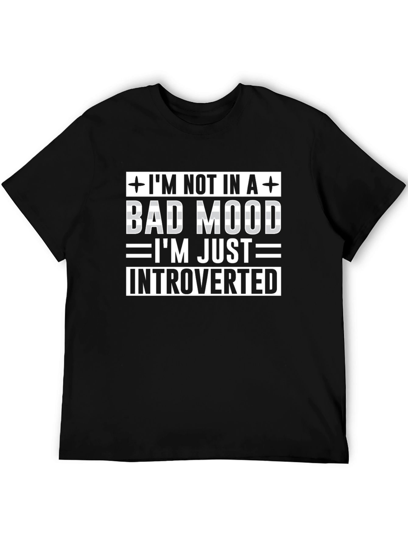 Introverted Mood Graphic Tee - Funny Sarcastic T-Shirt