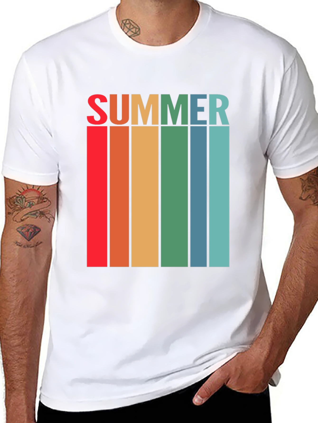 Retro Summer Striped T-Shirt