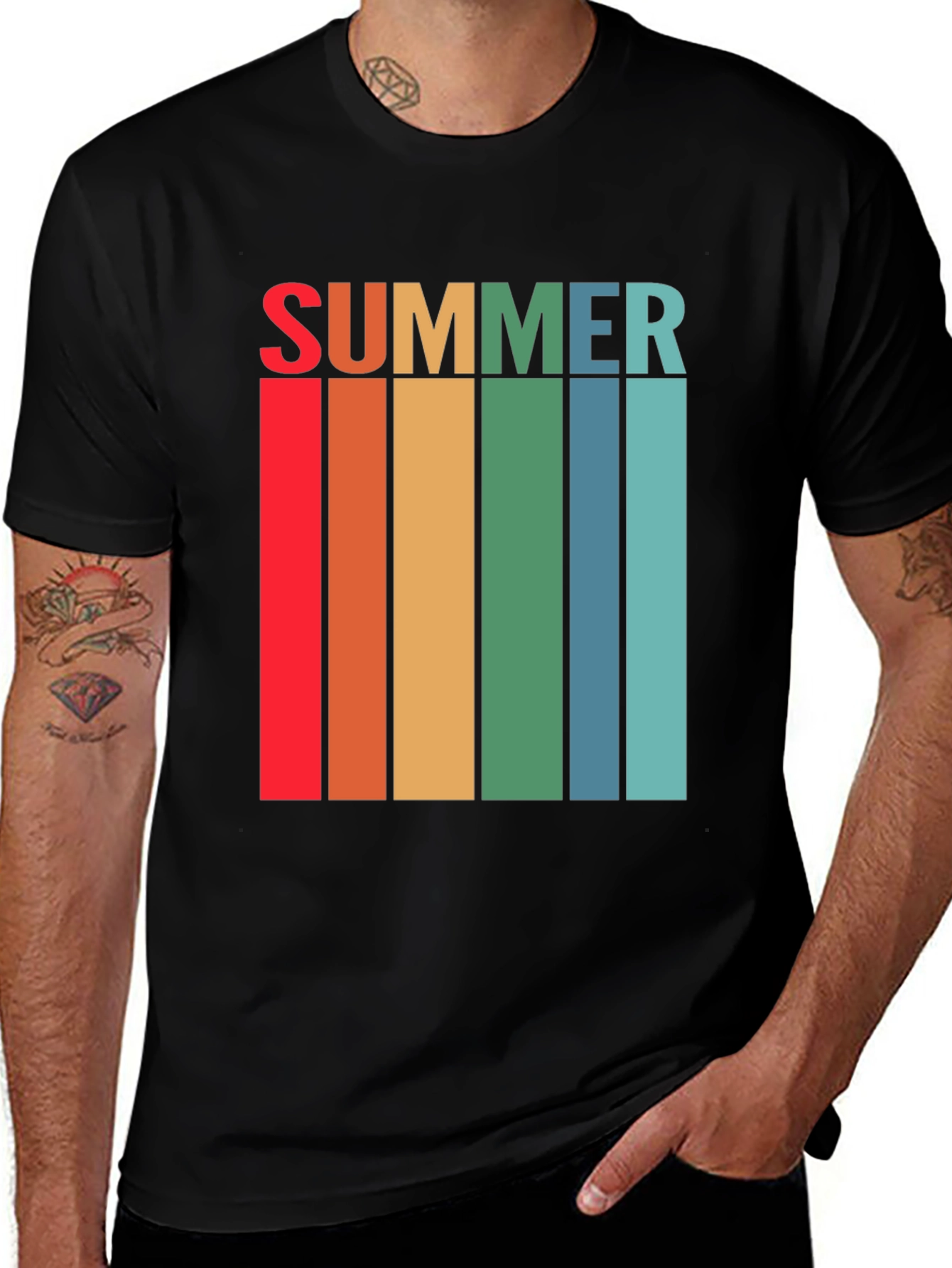 Retro Summer Striped T-Shirt
