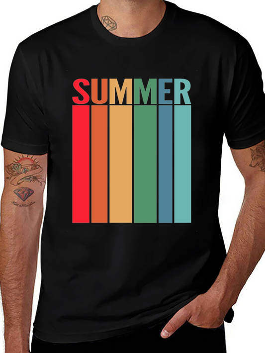Retro Summer Striped T-Shirt