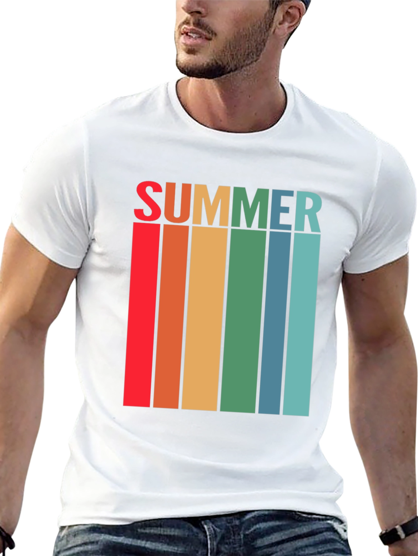 Retro Summer Striped T-Shirt