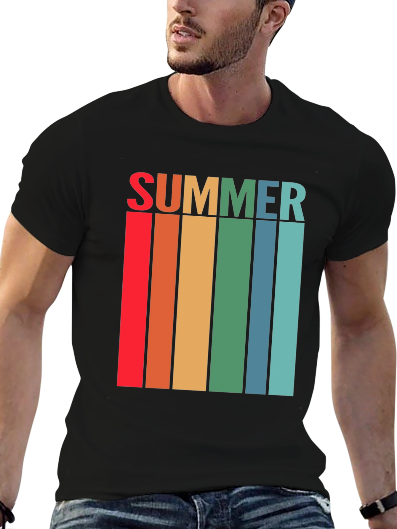 Retro Summer Striped T-Shirt