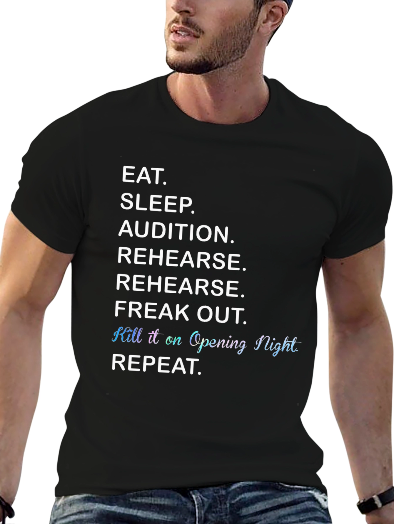 Eat Sleep Audition Rehearse Theater T-Shirt