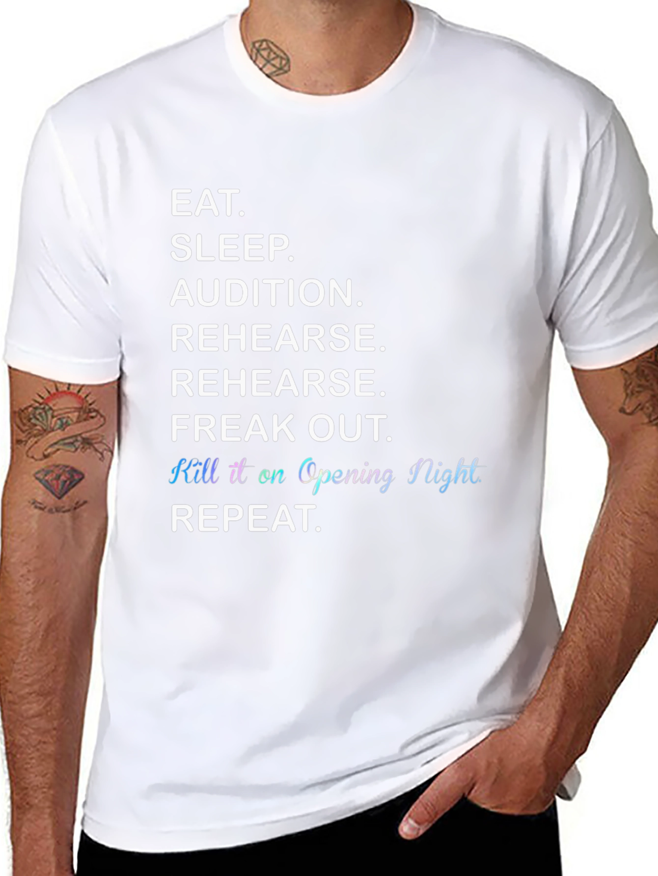 Eat Sleep Audition Rehearse Theater T-Shirt
