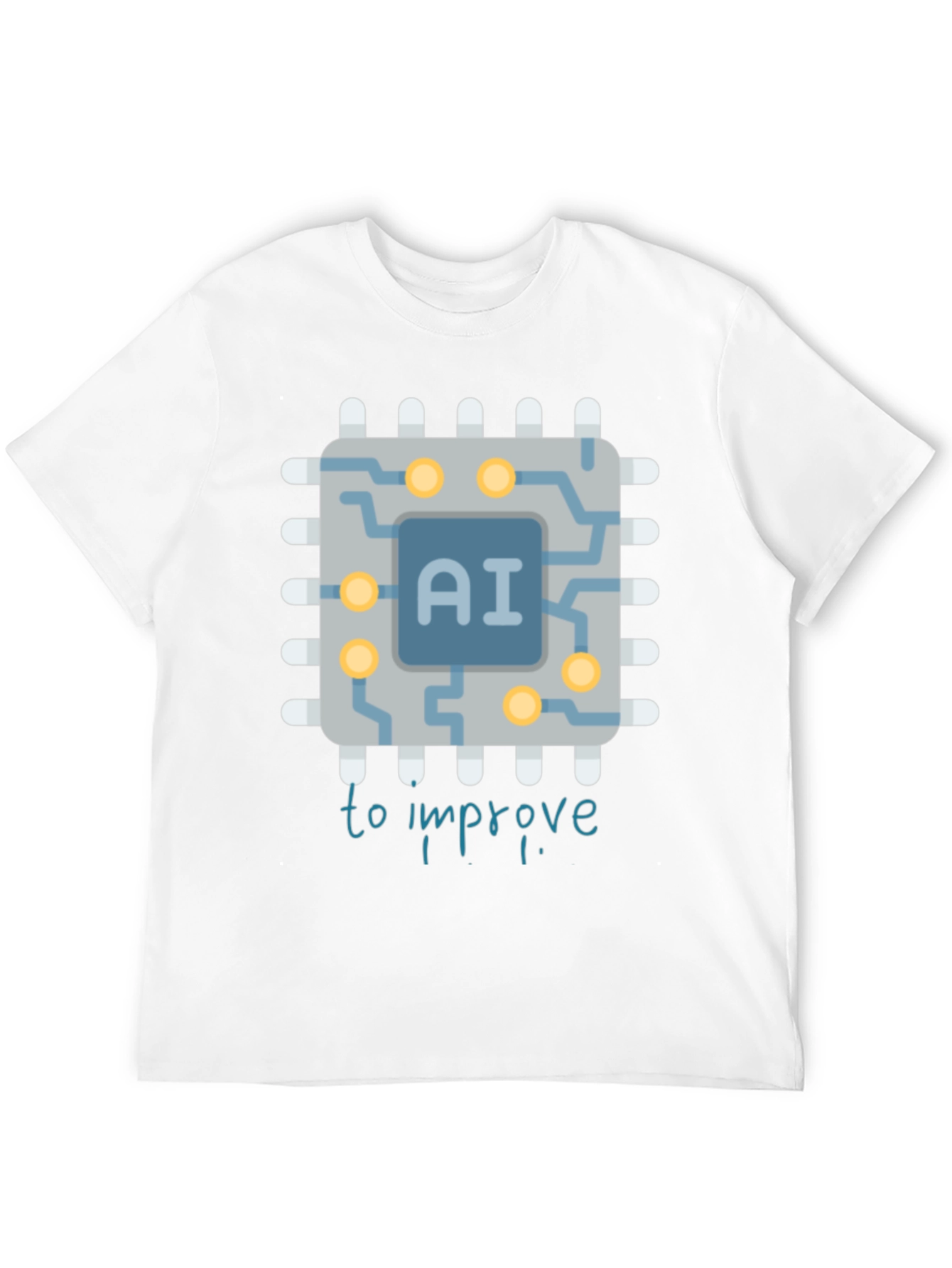 AI Improvement Graphic Tee - Black